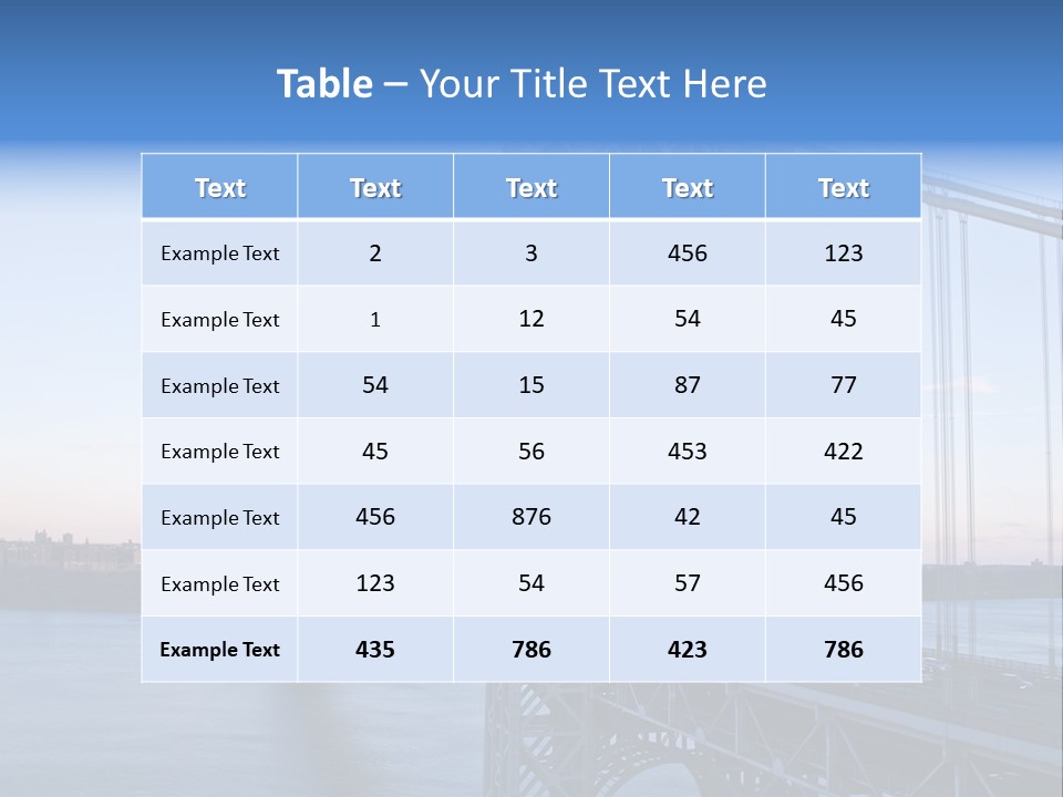 A Bridge Over Water With A City In The Background PowerPoint Template