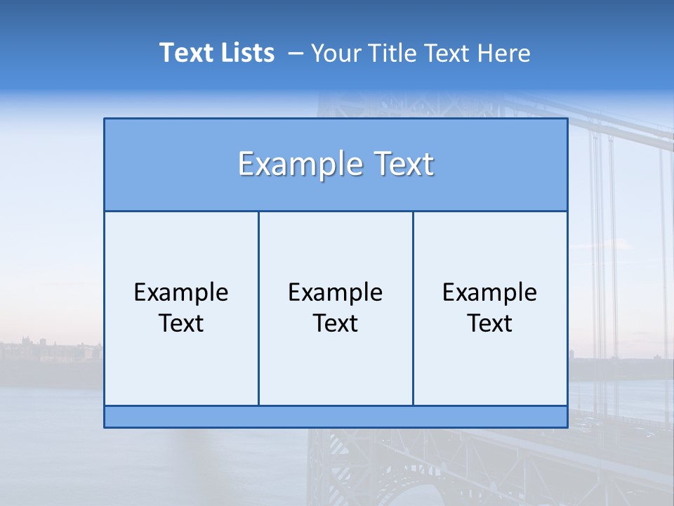 A Bridge Over Water With A City In The Background PowerPoint Template