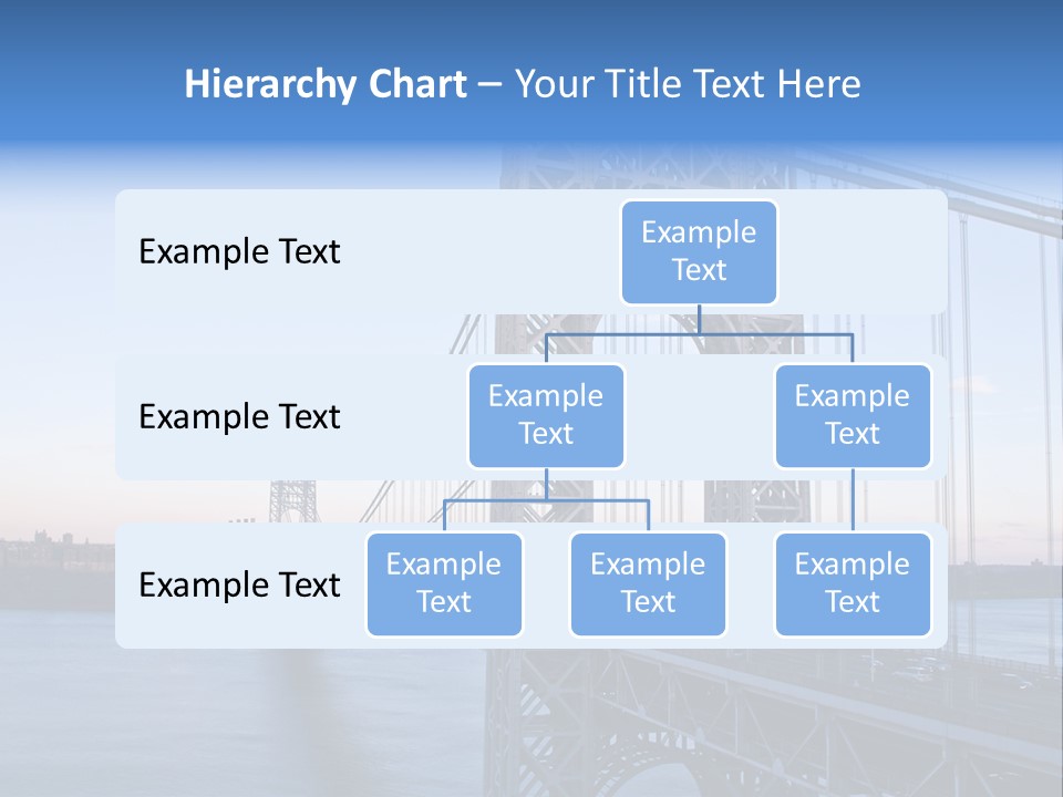 A Bridge Over Water With A City In The Background PowerPoint Template