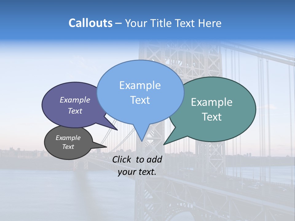 A Bridge Over Water With A City In The Background PowerPoint Template