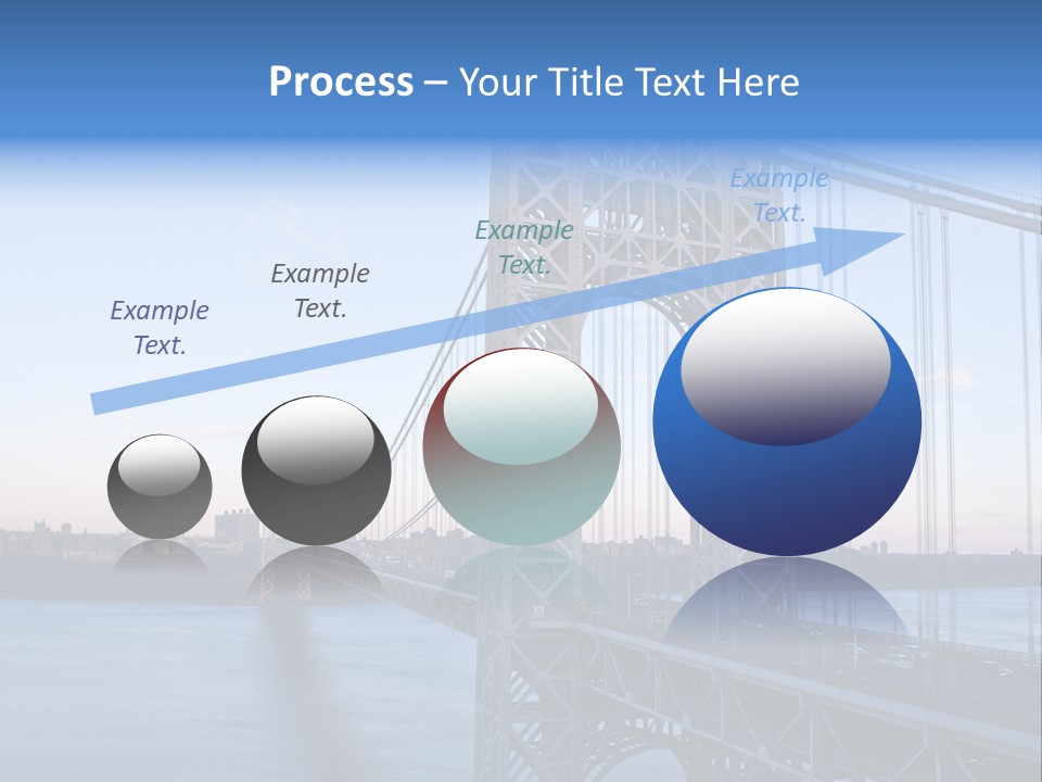 A Bridge Over Water With A City In The Background PowerPoint Template