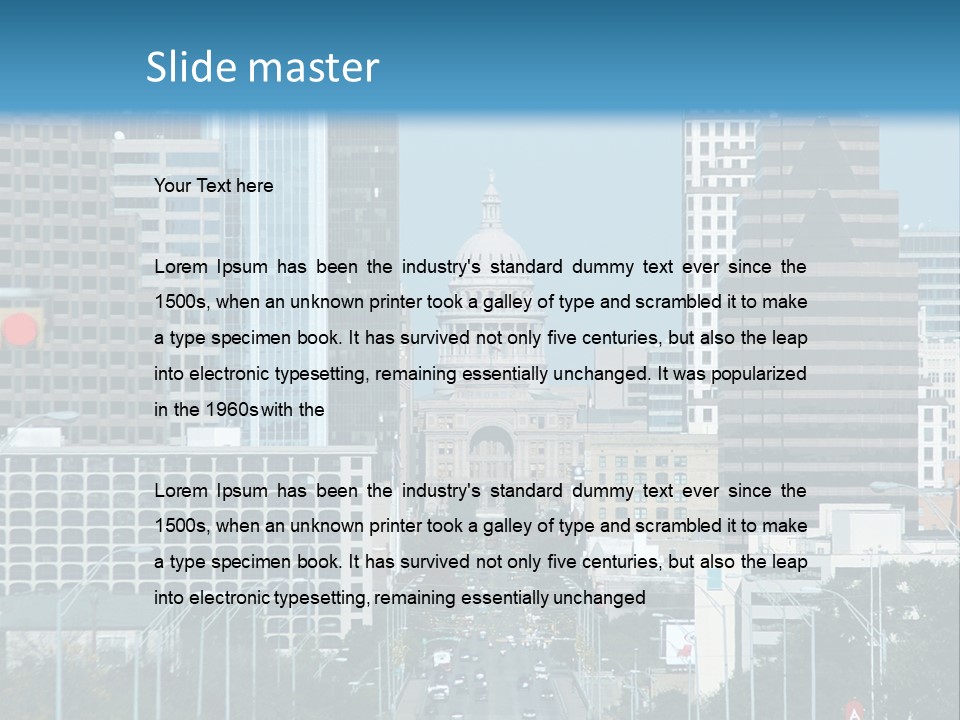Highrise Urban Building PowerPoint Template