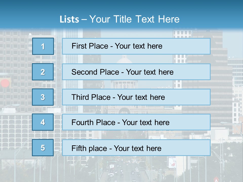 Highrise Urban Building PowerPoint Template