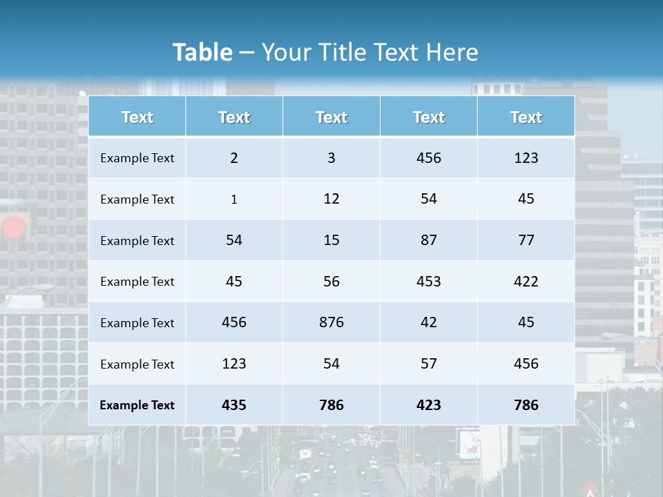 Highrise Urban Building PowerPoint Template