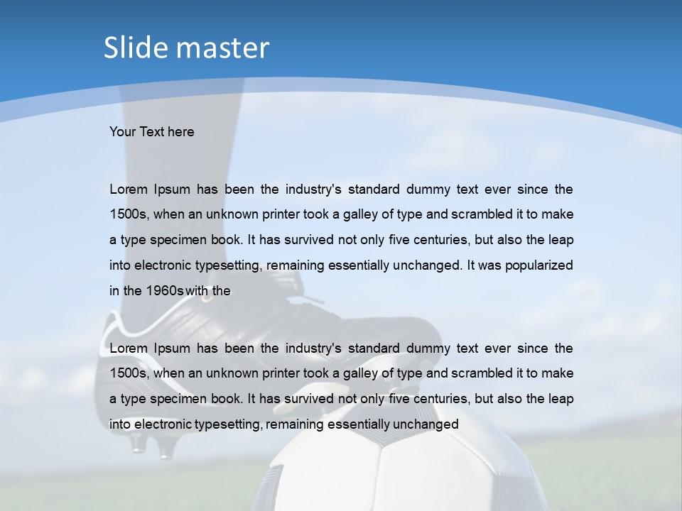 Sport Guy Sky PowerPoint Template