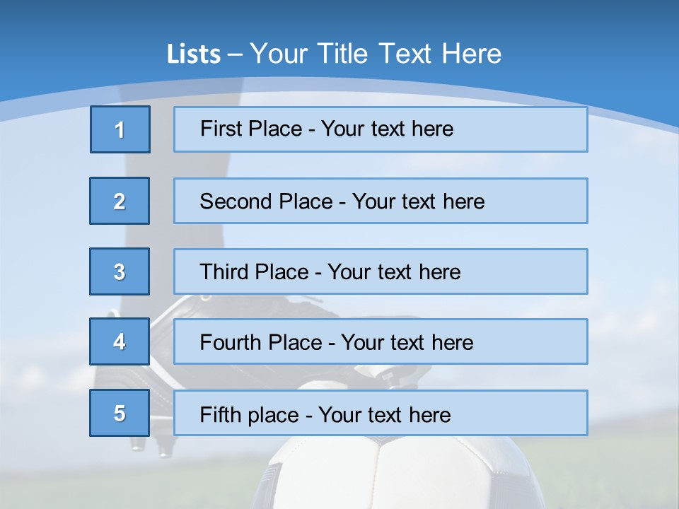 Sport Guy Sky PowerPoint Template