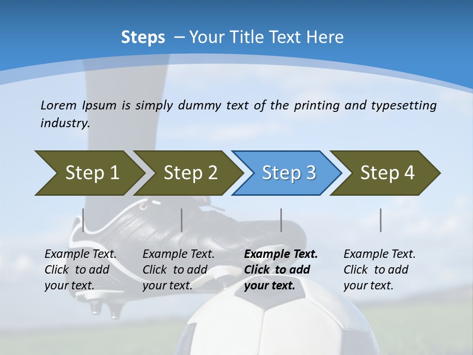 Sport Guy Sky PowerPoint Template