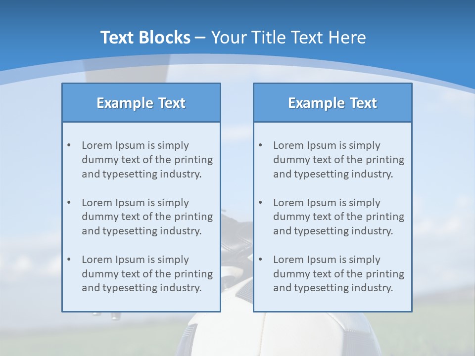 Sport Guy Sky PowerPoint Template