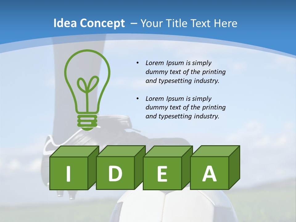 Sport Guy Sky PowerPoint Template