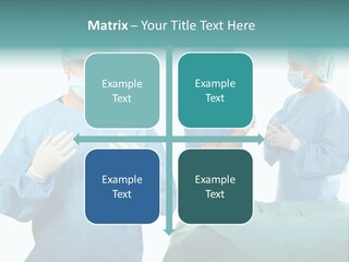 Medical Powerpoint Presentation With Doctors In Scrubs PowerPoint Template