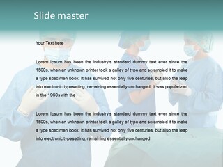 Medical Powerpoint Presentation With Doctors In Scrubs PowerPoint Template