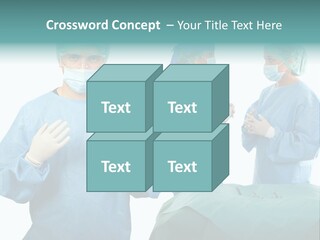 Medical Powerpoint Presentation With Doctors In Scrubs PowerPoint Template