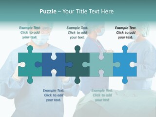 Medical Powerpoint Presentation With Doctors In Scrubs PowerPoint Template