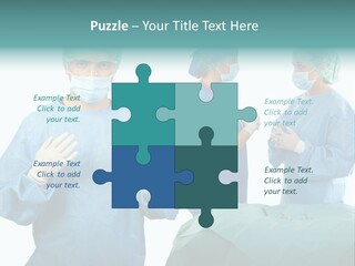 Medical Powerpoint Presentation With Doctors In Scrubs PowerPoint Template