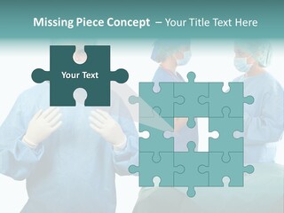 Medical Powerpoint Presentation With Doctors In Scrubs PowerPoint Template