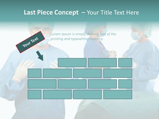Medical Powerpoint Presentation With Doctors In Scrubs PowerPoint Template