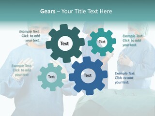 Medical Powerpoint Presentation With Doctors In Scrubs PowerPoint Template