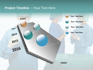 Medical Powerpoint Presentation With Doctors In Scrubs PowerPoint Template