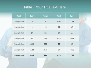 Medical Powerpoint Presentation With Doctors In Scrubs PowerPoint Template
