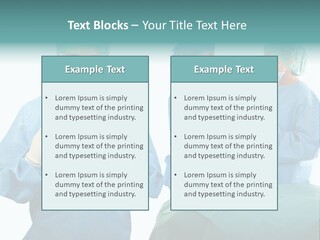 Medical Powerpoint Presentation With Doctors In Scrubs PowerPoint Template