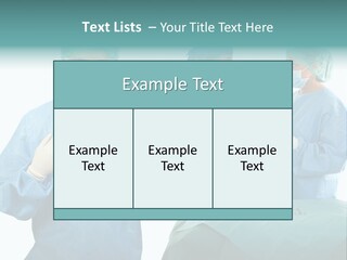 Medical Powerpoint Presentation With Doctors In Scrubs PowerPoint Template