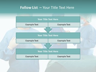 Medical Powerpoint Presentation With Doctors In Scrubs PowerPoint Template