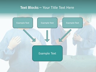 Medical Powerpoint Presentation With Doctors In Scrubs PowerPoint Template