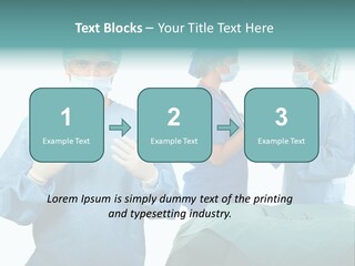 Medical Powerpoint Presentation With Doctors In Scrubs PowerPoint Template