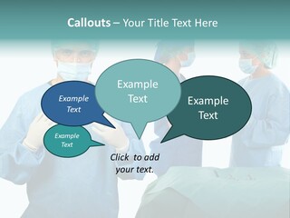 Medical Powerpoint Presentation With Doctors In Scrubs PowerPoint Template