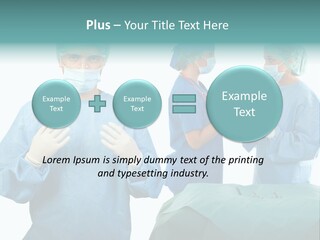 Medical Powerpoint Presentation With Doctors In Scrubs PowerPoint Template