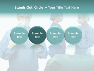 Medical Powerpoint Presentation With Doctors In Scrubs PowerPoint Template