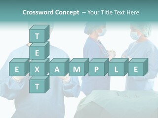 Medical Powerpoint Presentation With Doctors In Scrubs PowerPoint Template