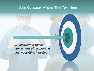 Medical Powerpoint Presentation With Doctors In Scrubs PowerPoint Template