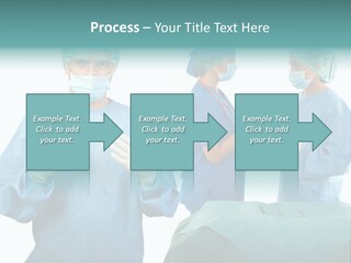 Medical Powerpoint Presentation With Doctors In Scrubs PowerPoint Template