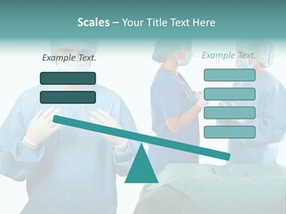 Medical Powerpoint Presentation With Doctors In Scrubs PowerPoint Template