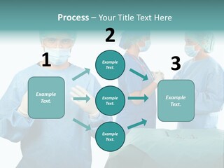 Medical Powerpoint Presentation With Doctors In Scrubs PowerPoint Template