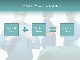 Medical Powerpoint Presentation With Doctors In Scrubs PowerPoint Template