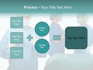 Medical Powerpoint Presentation With Doctors In Scrubs PowerPoint Template