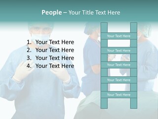 Medical Powerpoint Presentation With Doctors In Scrubs PowerPoint Template