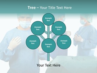 Medical Powerpoint Presentation With Doctors In Scrubs PowerPoint Template