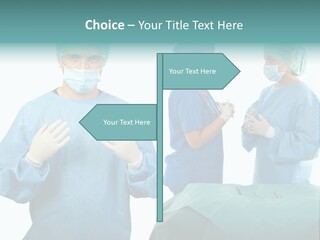 Medical Powerpoint Presentation With Doctors In Scrubs PowerPoint Template