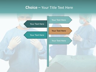 Medical Powerpoint Presentation With Doctors In Scrubs PowerPoint Template