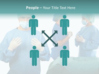Medical Powerpoint Presentation With Doctors In Scrubs PowerPoint Template