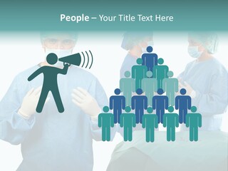 Medical Powerpoint Presentation With Doctors In Scrubs PowerPoint Template