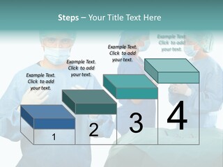 Medical Powerpoint Presentation With Doctors In Scrubs PowerPoint Template