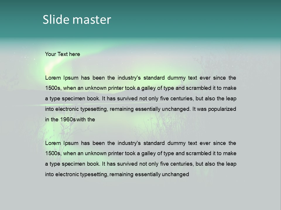 Illuminate Particles Night PowerPoint Template
