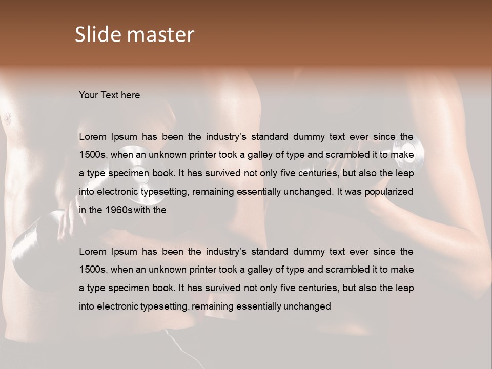 Abs Woman Healthy PowerPoint Template