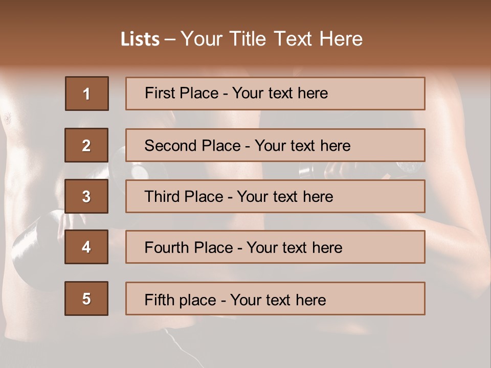 Abs Woman Healthy PowerPoint Template