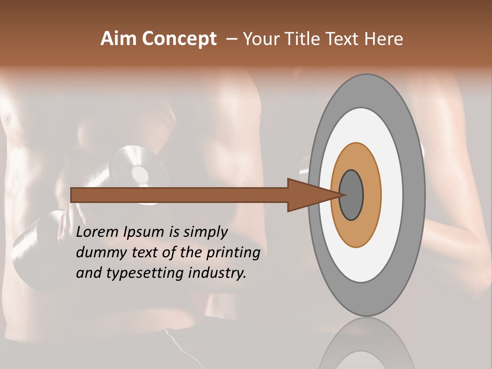 Abs Woman Healthy PowerPoint Template