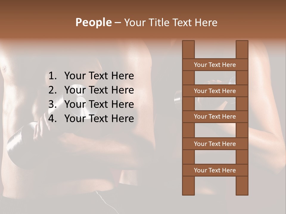 Abs Woman Healthy PowerPoint Template